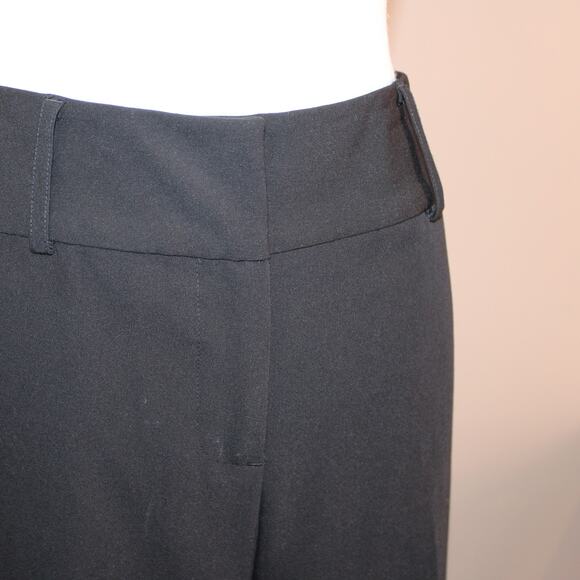 Liz Claiborne Black Trousers with STRETCH, Double Hook & Button Closure sz 10 - Picture 3 of 7